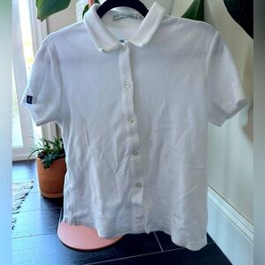 Criquet White Terry Polo